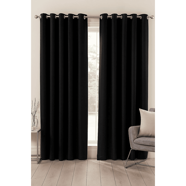 Pack 2 Cortina Engomada Termica 100% Blackout 140X225 114