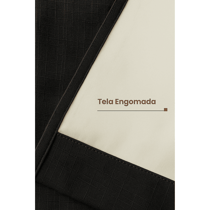 Cortina Blackout Tela Tipo Lino Gruesa 140x225 – 1 Paño Negro 4