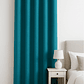 Cortina Blackout Tela Tipo Lino Gruesa 140x225 – 1 Paño Turquesa - Miniatura 1