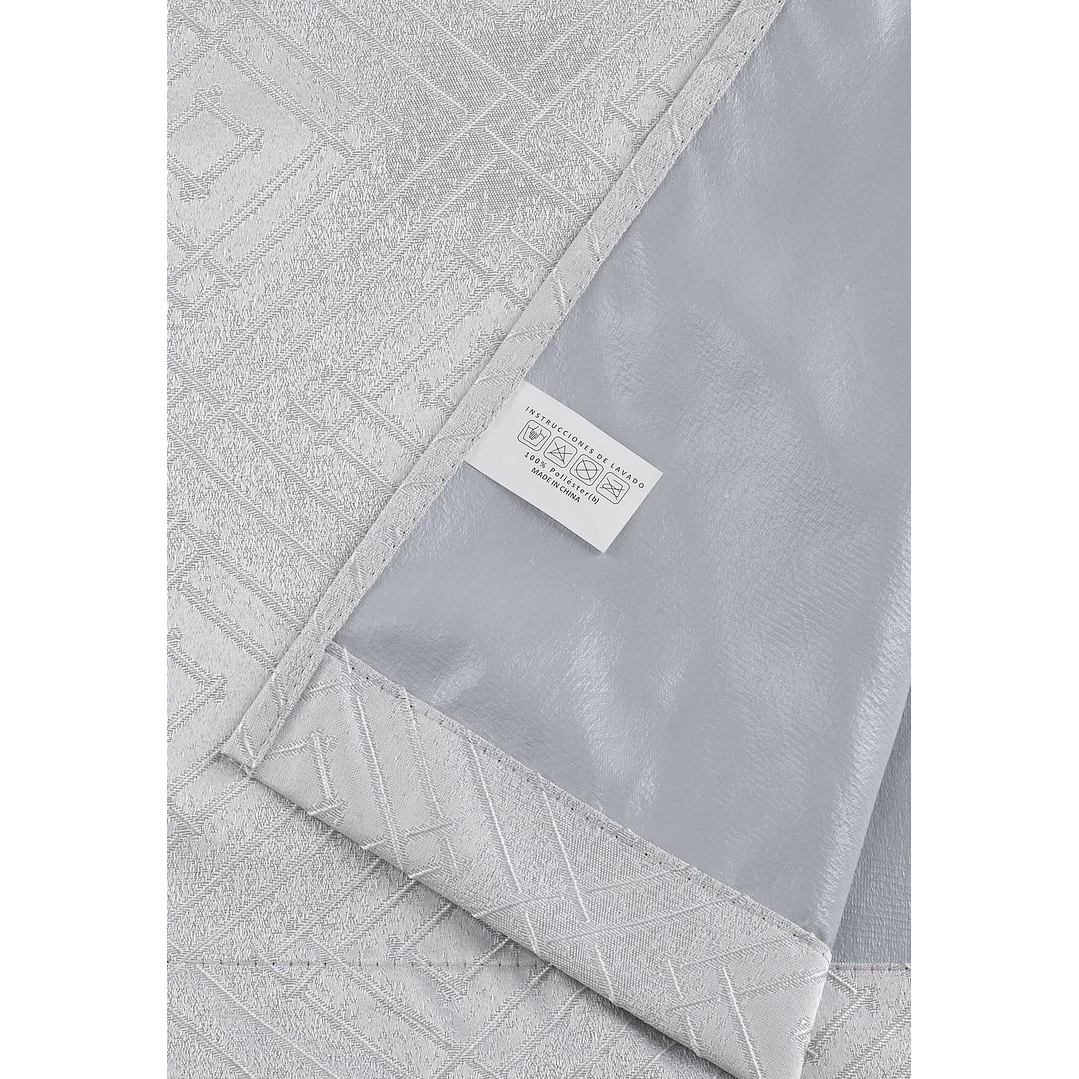 Cortina Blackout Tela Diseño 135x225 – 1 Paño Geometrica Blanco 6