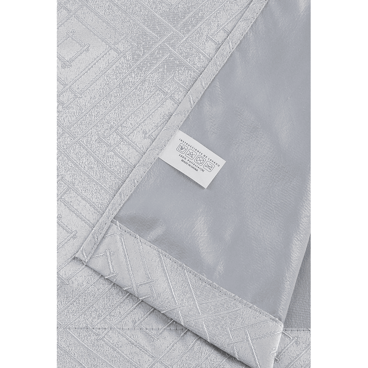 Cortina Blackout Tela Diseño 135x225 – 2 Paños Geometrica Blanco 6