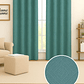 Cortina Blackout Tela Diseño 135x225 – 2 Paños Geometrica Turquesa - Miniatura 4