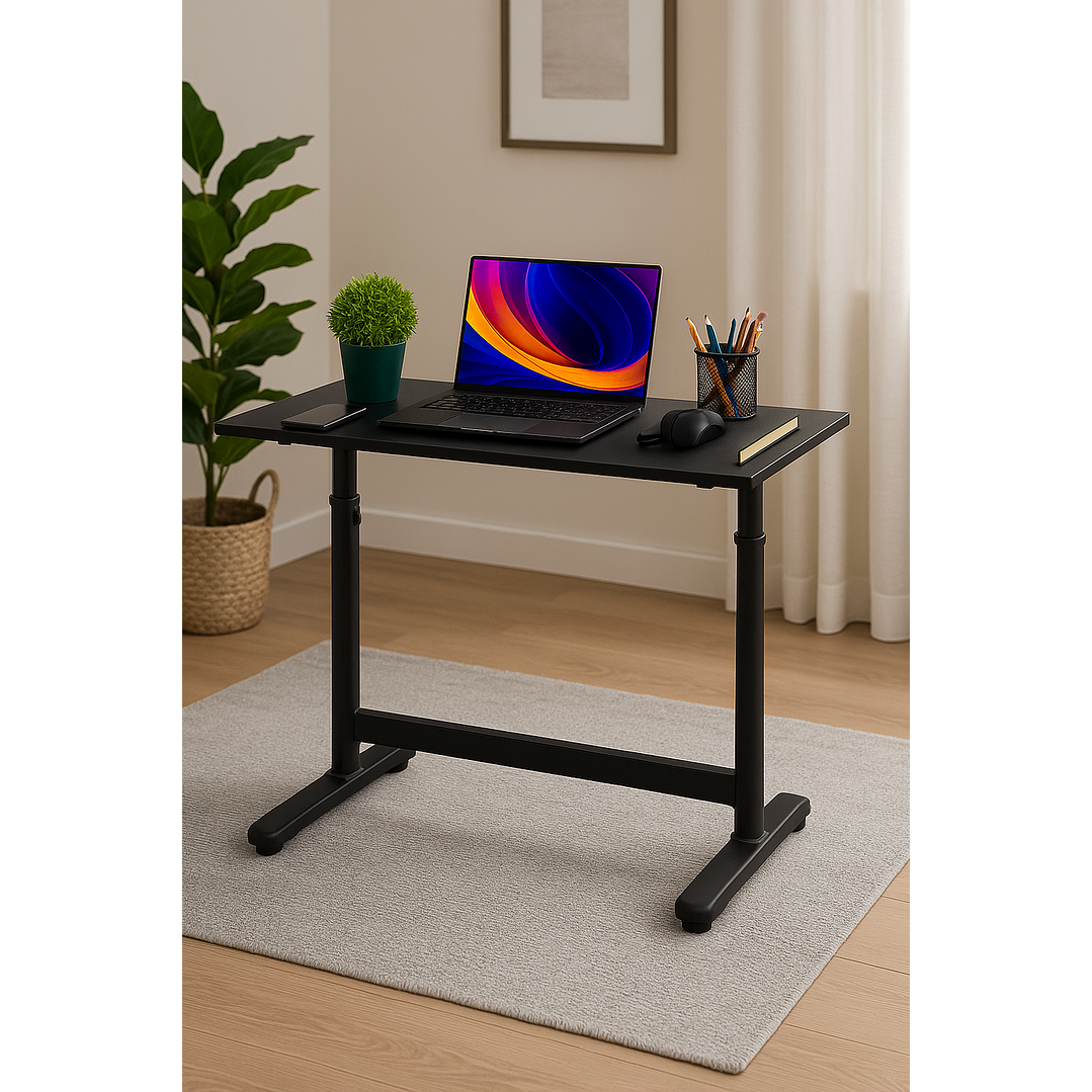 Escritorio Funcional Altura Ajustable 120x60x63-86cm Negro 2