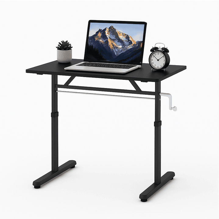 Escritorio Funcional Altura Ajustable 100x60x63-86cm Negro 5