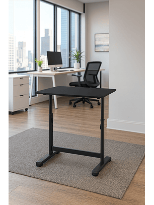 Escritorio Funcional Altura Ajustable 80x60x63-86cm Negro