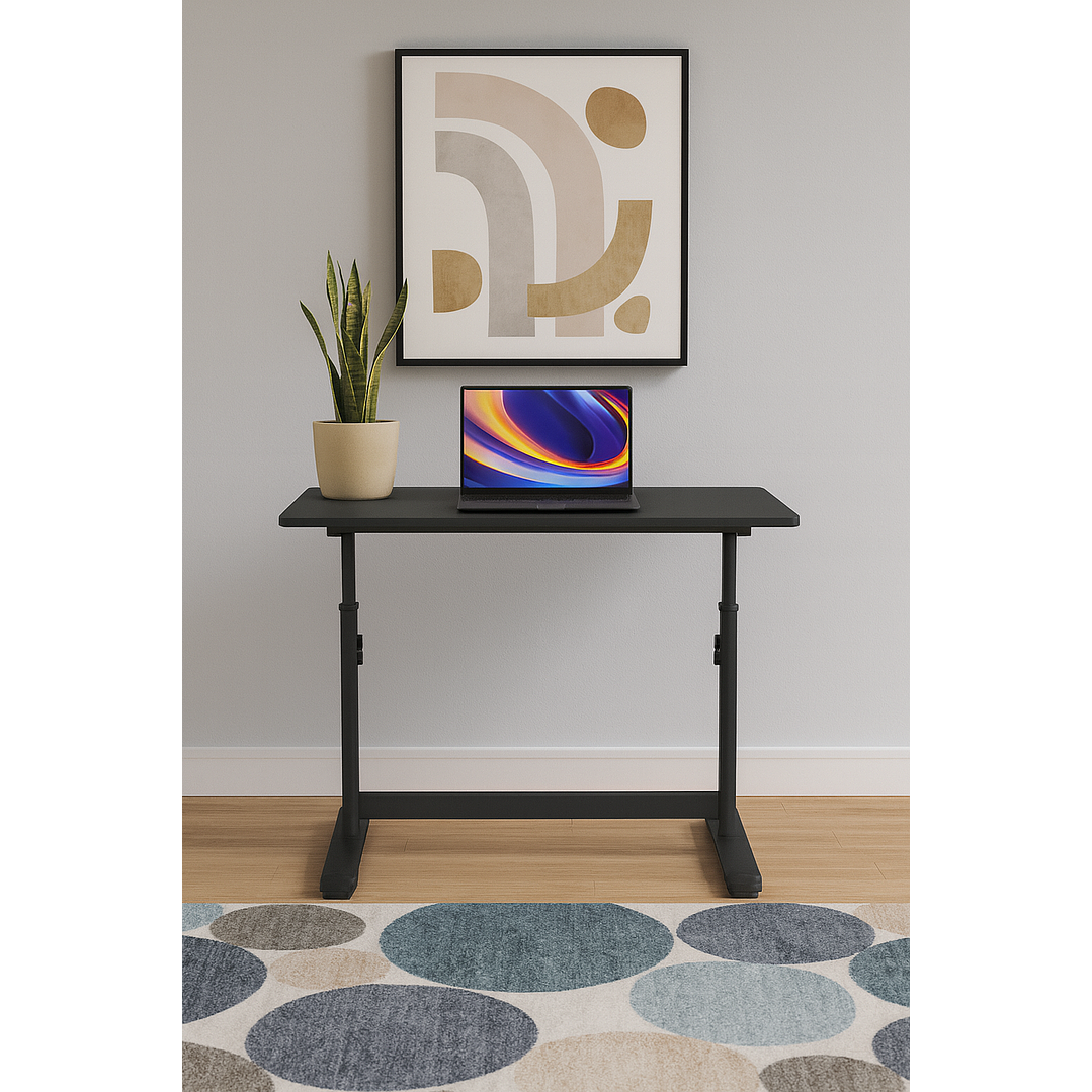 Escritorio Funcional Altura Ajustable 80x60x63-86cm Negro 2