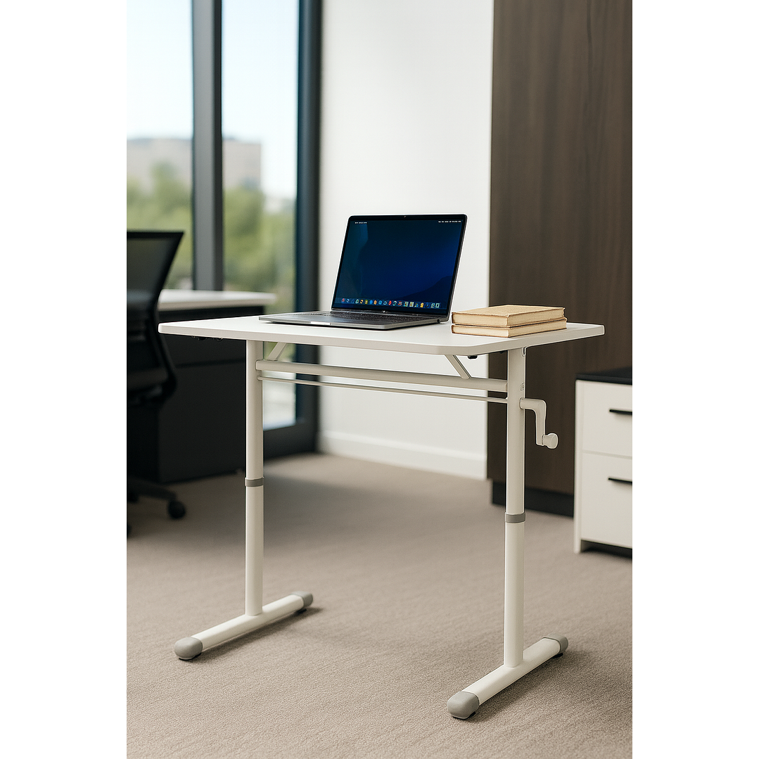 Escritorio Funcional Altura Ajustable 100x60x63-86cm Blanco 1