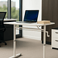 Escritorio Funcional Altura Ajustable 100x60x63-86cm Blanco - Miniatura 1