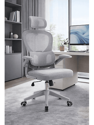 Silla Ergonomica de Oficina para Escritorio Gris