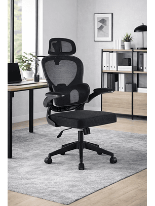 Silla Ergonomica de Oficina para Escritorio Negra