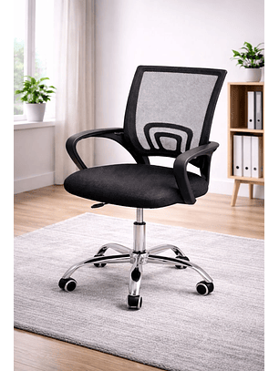 Silla De Oficina para Escritorio Negra
