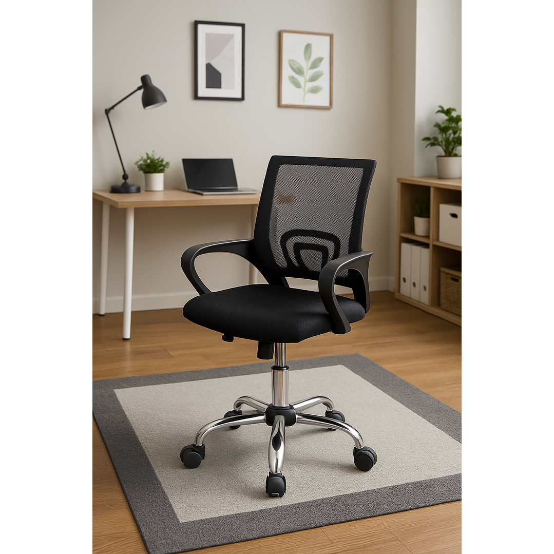 Silla De Oficina para Escritorio Negra 3