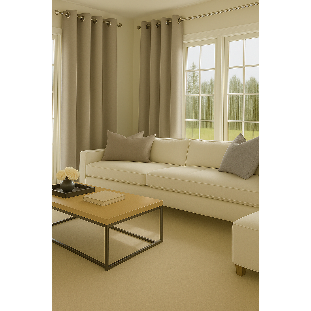 Cortinas Blackout Tela Delgada 140x225 – Pack 2 paños Café Claro 3
