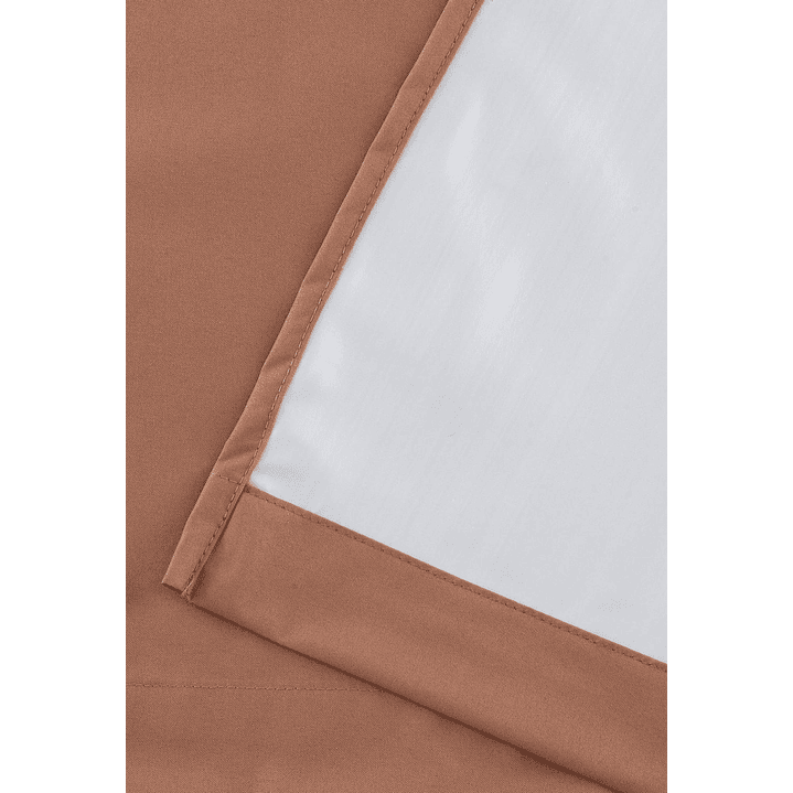 Cortinas Blackout Tela Delgada 140x225 – Pack 2 paños Naranjo 8