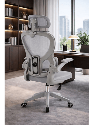 Silla Ergonomica de Oficina para Escritorio Gris