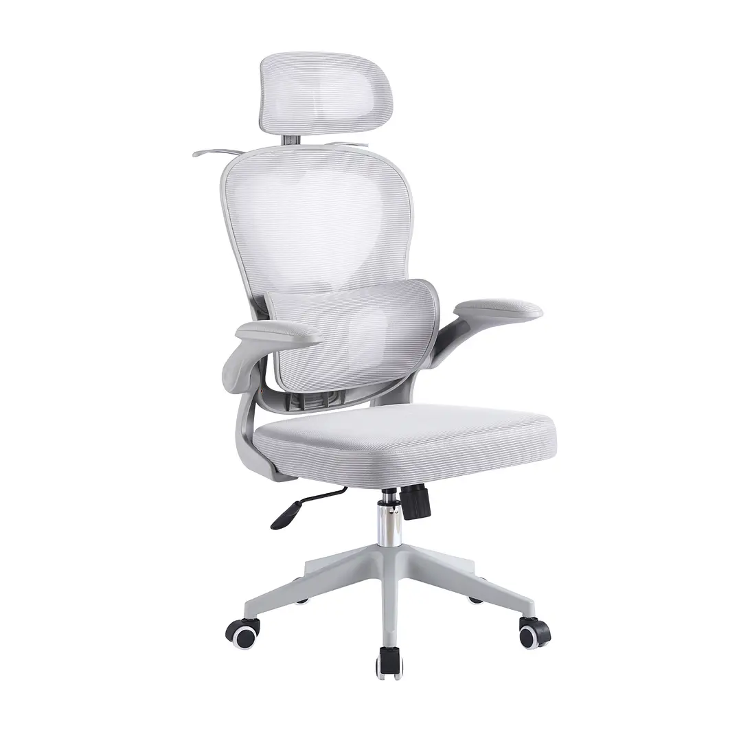 Silla Ergonomica de Oficina para Escritorio Gris 5