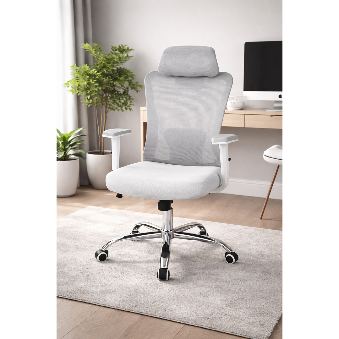 Silla de Oficina Gamer para Escritorio Gris 2