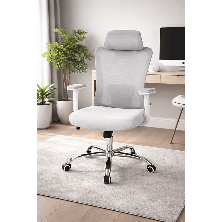 Silla de Oficina Gamer para Escritorio Gris 2