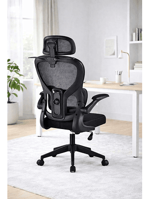 Silla Ergonomica de Oficina para Escritorio Negra