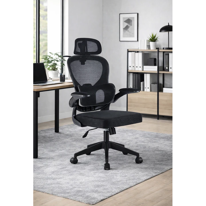 Silla Ergonomica de Oficina para Escritorio Negra 2