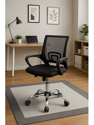 Silla De Oficina para Escritorio Negra