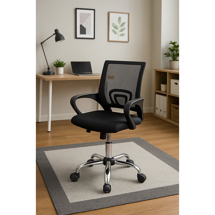 Silla De Oficina para Escritorio Negra 1