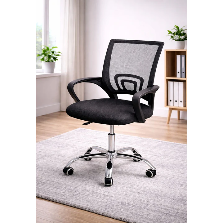 Silla De Oficina para Escritorio Negra 2