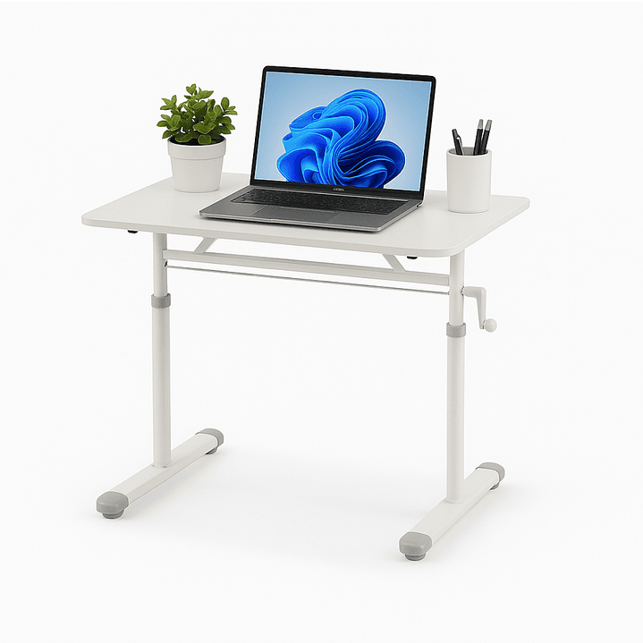 Escritorio Funcional Altura Ajustable 100x60x63-86cm Blanco 5