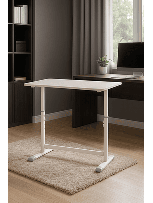 Escritorio Funcional Altura Ajustable 80x60x63-86cm Blanco