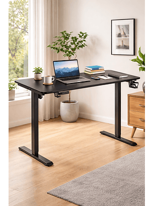 Escritorio Electrico Altura Regulable Negro