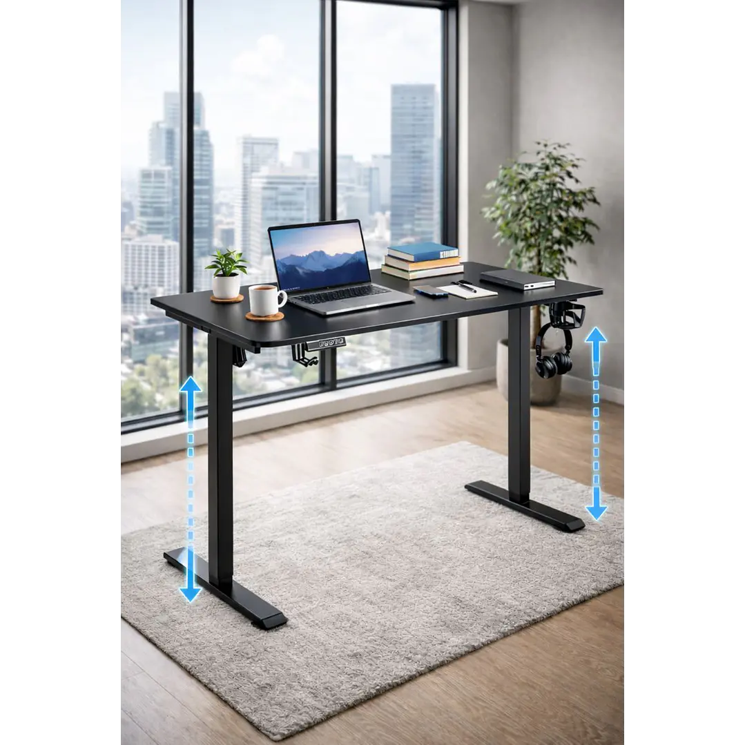 Escritorio Electrico Altura Regulable Negro 2