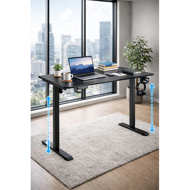 Escritorio Electrico Altura Regulable Negro 2