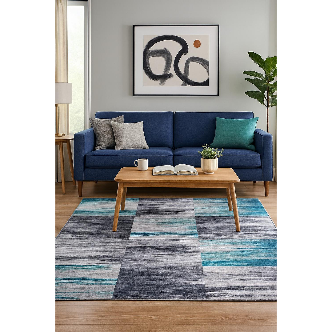 Alfombra Clems Para Living 200x220 Diseño Georgia 1