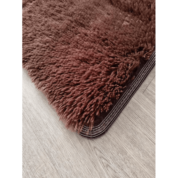 Alfombra Bajada De Cama Clems Shaggy 60x150 Café 6