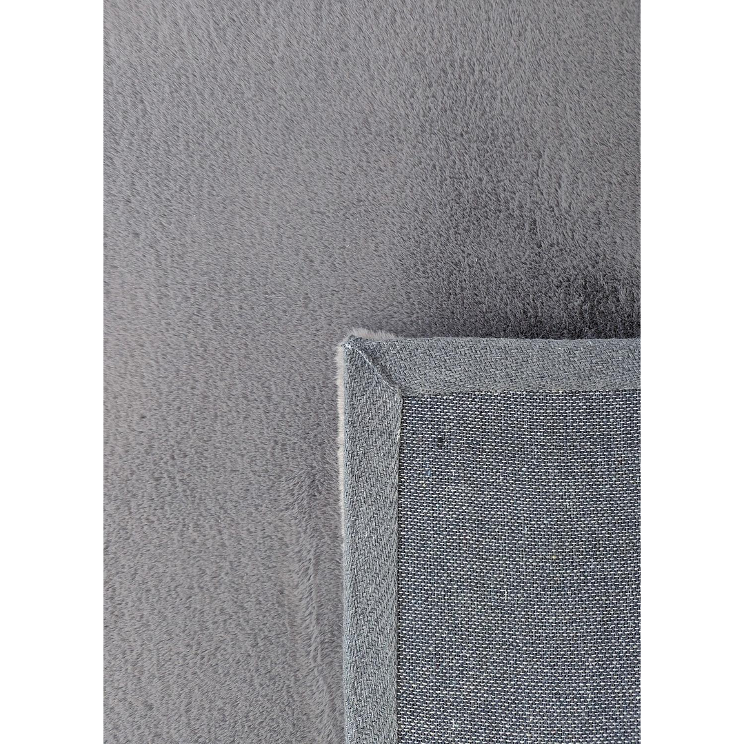 Alfombra Bajada De Cama Timmy Peluda Color Gris 55x145 10