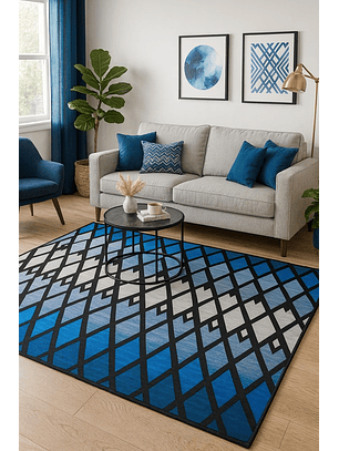 Alfombra Diseño Denver Para Living 150x200 Clems