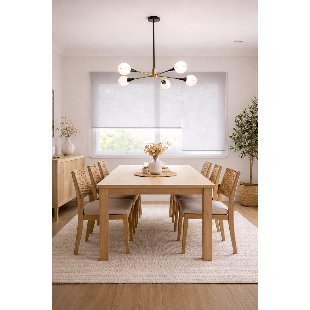 Cortina Roller Sunscreen 5% Filtro Solar Color Gris 6