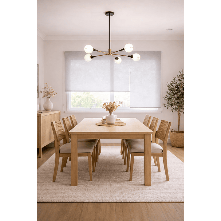 Cortina Roller Sunscreen 5% Filtro Solar Color Gris 6