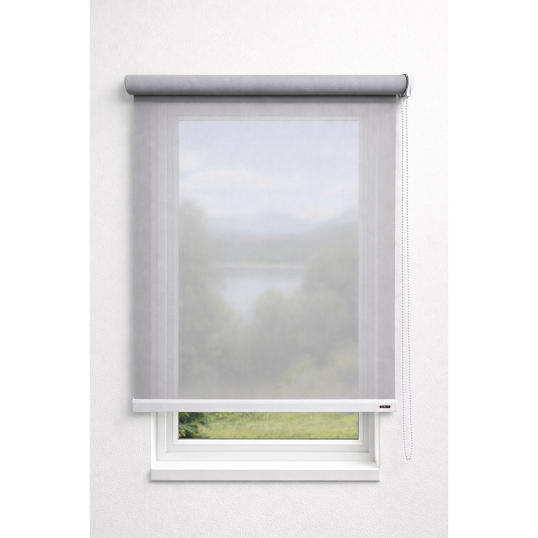 Cortina Roller Sunscreen 5% Filtro Solar Color Gris 3