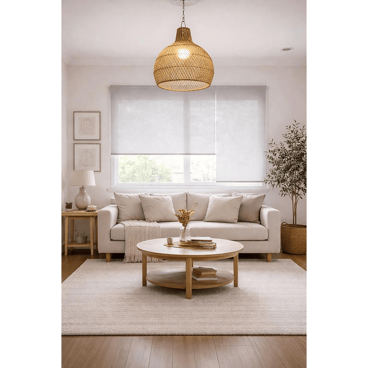 Cortina Roller Sunscreen 5% Filtro Solar Color Gris 14