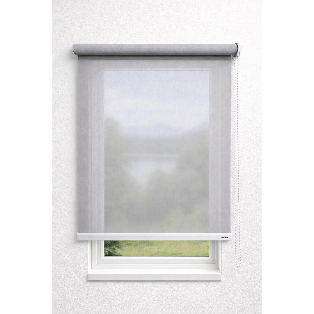 Cortina Roller Sunscreen 5% Filtro Solar Color Gris 9