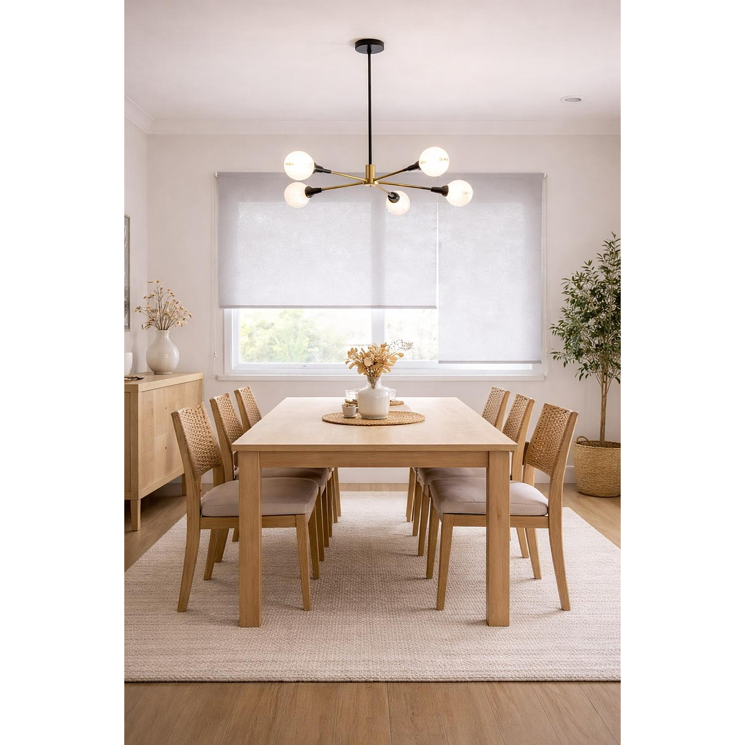 Cortina Roller Sunscreen 5% Filtro Solar Color Gris 10