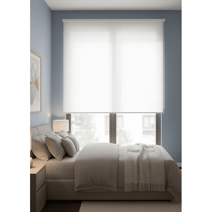 Cortina Roller Sunscreen 5% Filtro Solar Color Blanco 10