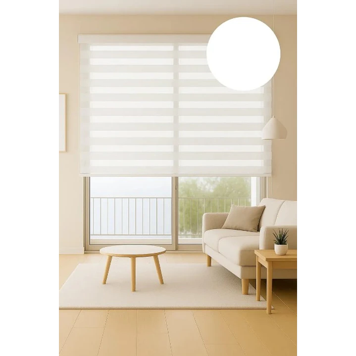 Cortina Roller Duo Zebra Color Perla 1