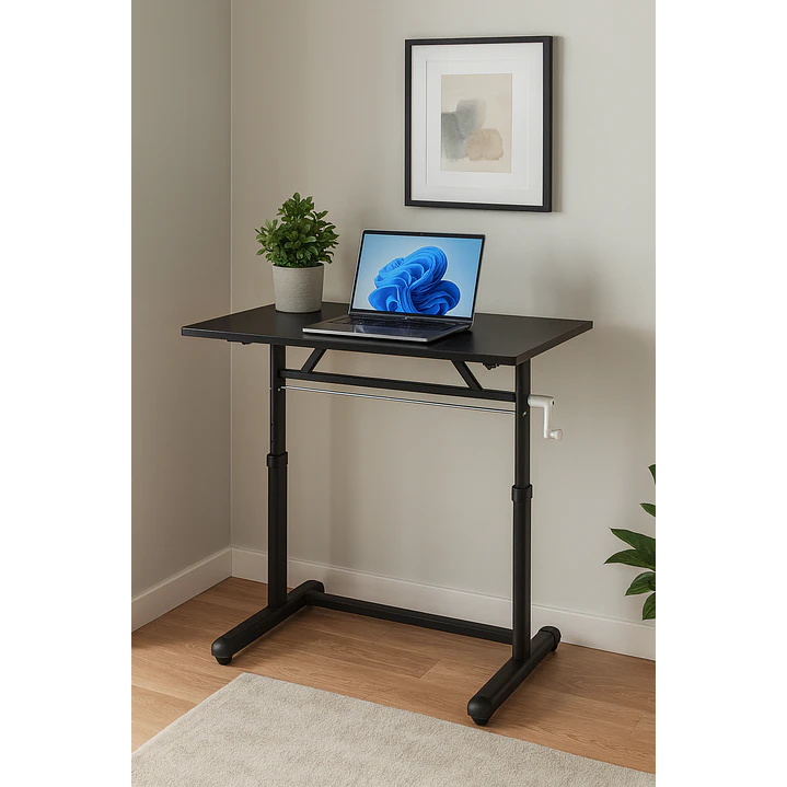 Escritorio Funcional Altura Ajustable 100x60x63-86cm Negro 2