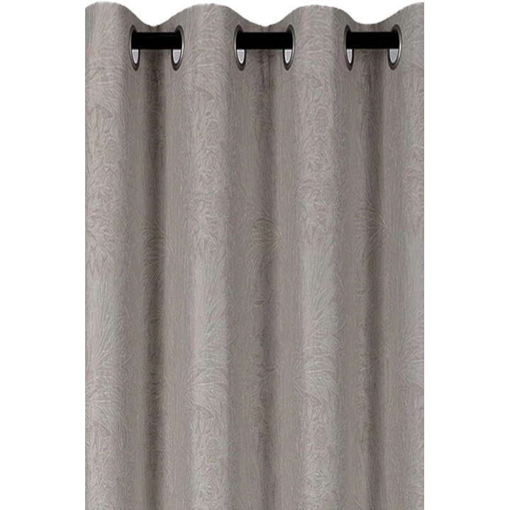Cortina Blackout Tela Diseño 135x225 – 1 Paño Café Claro 5