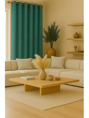 Cortina Blackout Tela Diseño 135x225 – 1 Paño Geometrica Turquesa