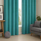 Cortina Blackout Tela Diseño 135x225 – 2 Paños Geometrica Turquesa - Miniatura 3