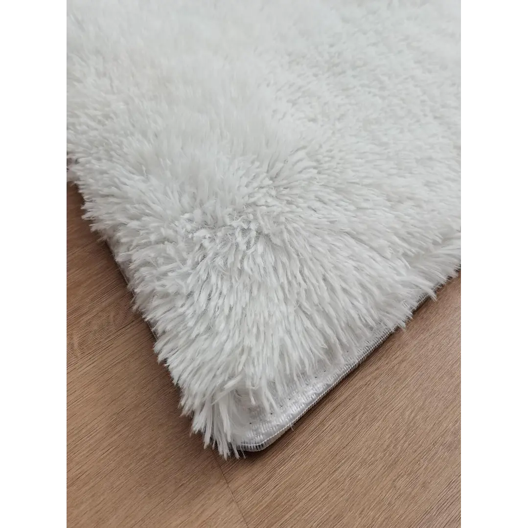 Alfombra Peluda Shaggy Crema 150x200 Clems 7