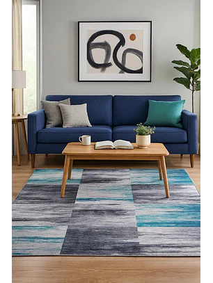 Alfombra Clems Para Living 200x220 Diseño Georgia